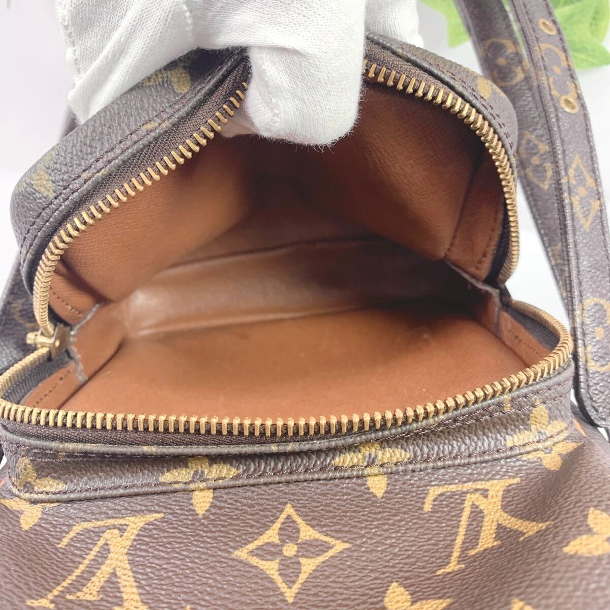 1円 LOUIS VUITTON ルイヴィトン ショルダー 斜めがけバッグ モノグラム アマゾン M45236 シリアル 884TH_画像8