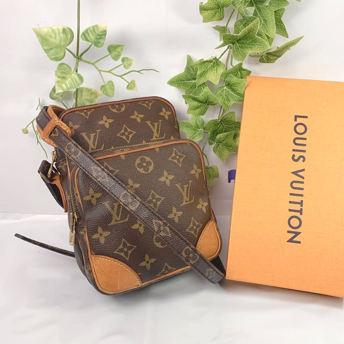 1円 LOUIS VUITTON ルイヴィトン ショルダー 斜めがけバッグ モノグラム アマゾン M45236 シリアル 884TH_画像1