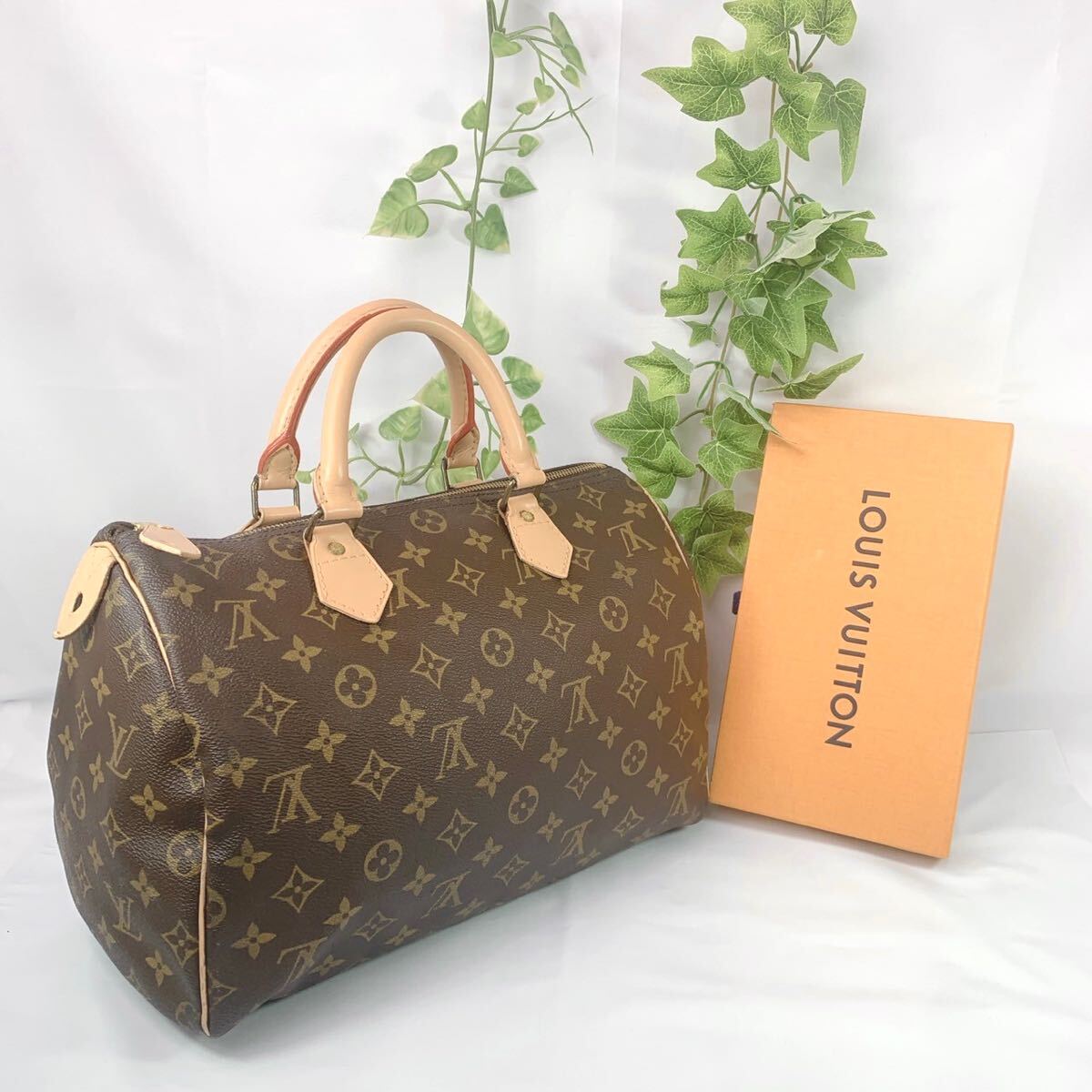 1円 LOUIS VUITTON ルイヴィトン モノグラム スピーディ30 M41526 ハンドバッグ シリアル EH0062 _画像1