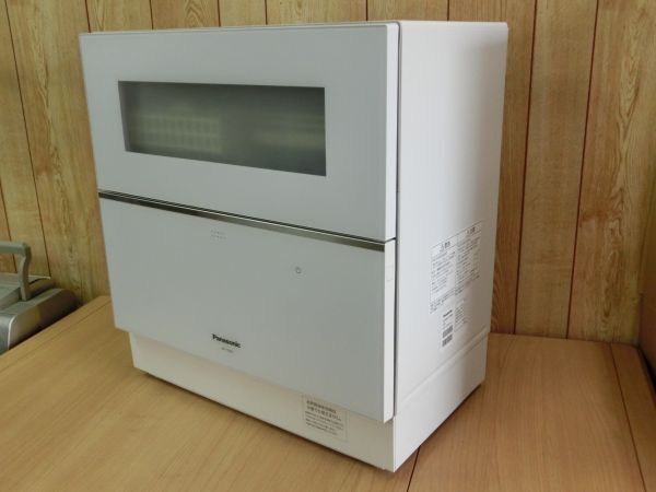 動作保証●Panasonic パナソニック 食器洗い乾燥機 ナノイーＸ 前開き 5人用 2019年製 本体のみ 給水/排水ホース欠品 NP-TZ200-W●4_画像3