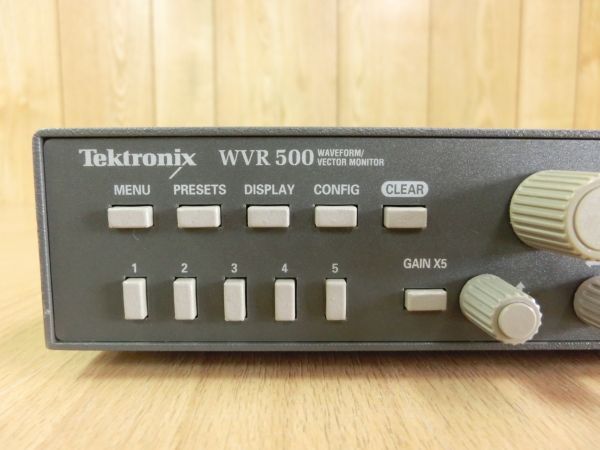 未チェック●Tektronix テクトロニクス 波形 ベクトルモニター WVR500 ラスタライザ 映像関連計測器●の画像3