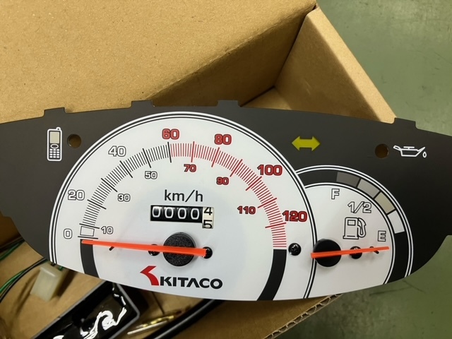 ライブディオZX SR ST J　キタコ120kmスピードメーター　携帯電話着信表示タイプ　KITAKO　Dio_画像2