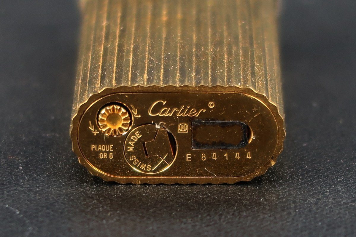 【美品】Cartier カルティエ トリニティ 高級ガスライター 喫煙具 ブランド小物 着火確認済み【OY58】_画像3