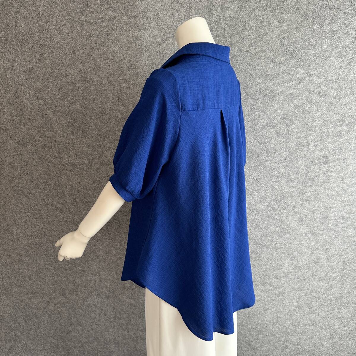 L～LL◆新品◆＊リラックスサイジング*レーススキッパープルオーバー*R/Blue＊_画像7