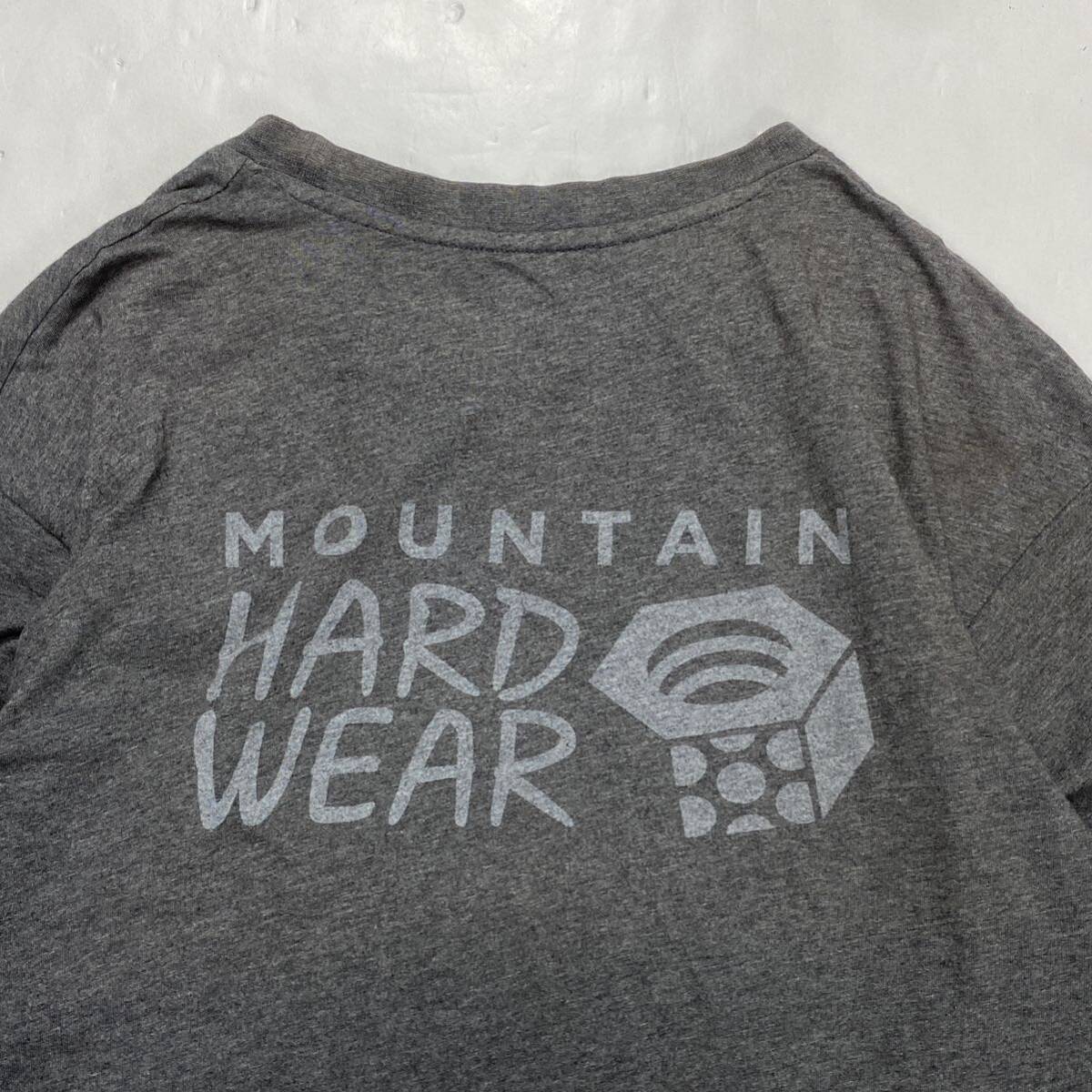 mountain hard wear マウンテンハードウェア ロゴプリント 長袖Tシャツ ロンＴ グレー L アウトドア_画像6