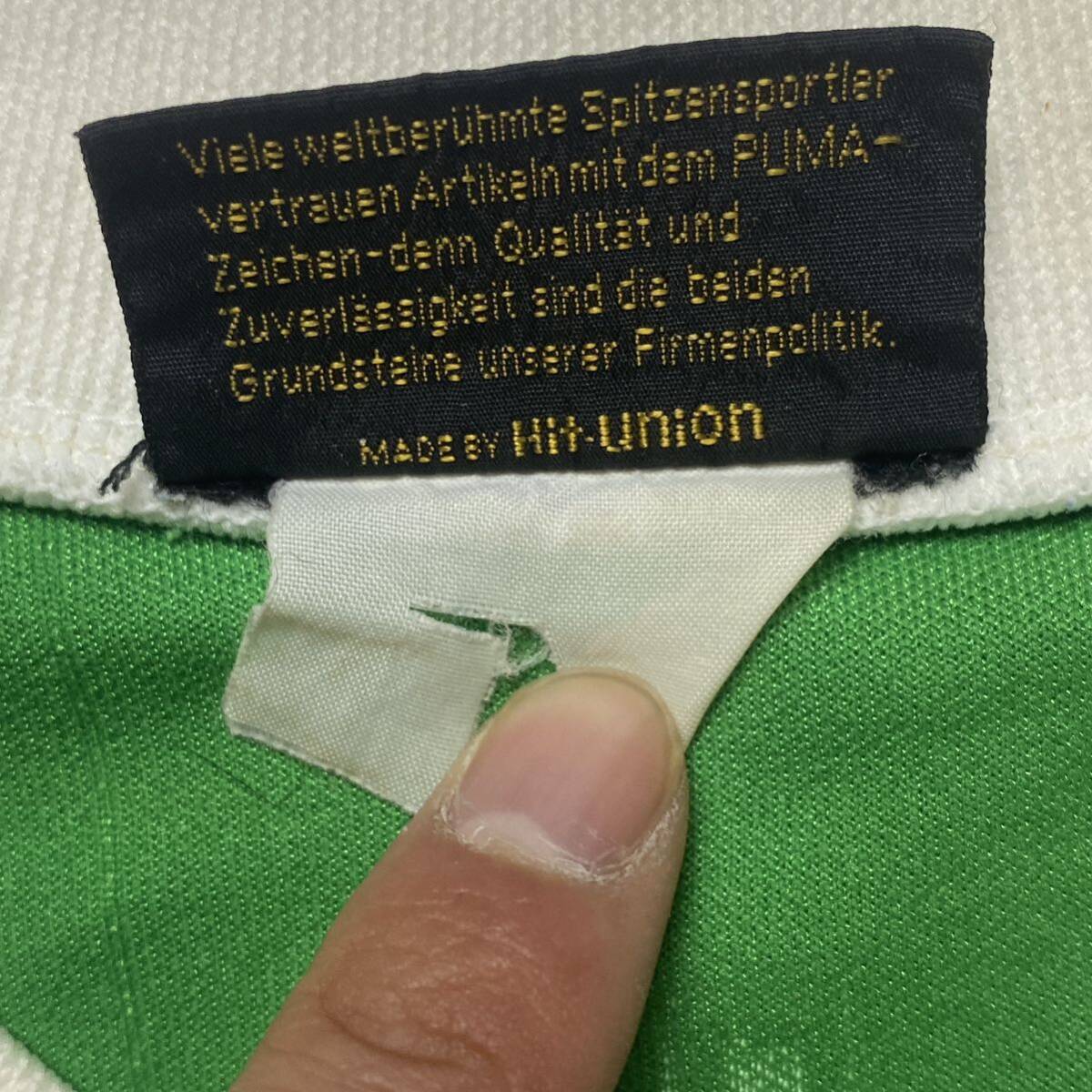  ultra rare PUMA Puma .. Club long sleeve soccer uniform replica uniform green . number 12 river . good one 