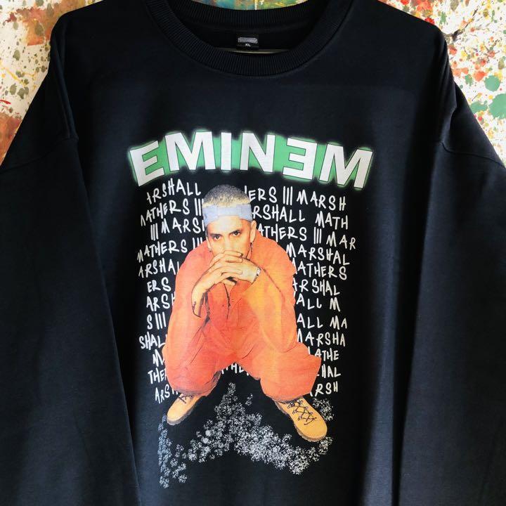 EMINEM スウェット HIPHOP RAP ストリート 長袖　古着　風　新品 トレーナー お洒落 個性的 メンズ XL XXL_画像3