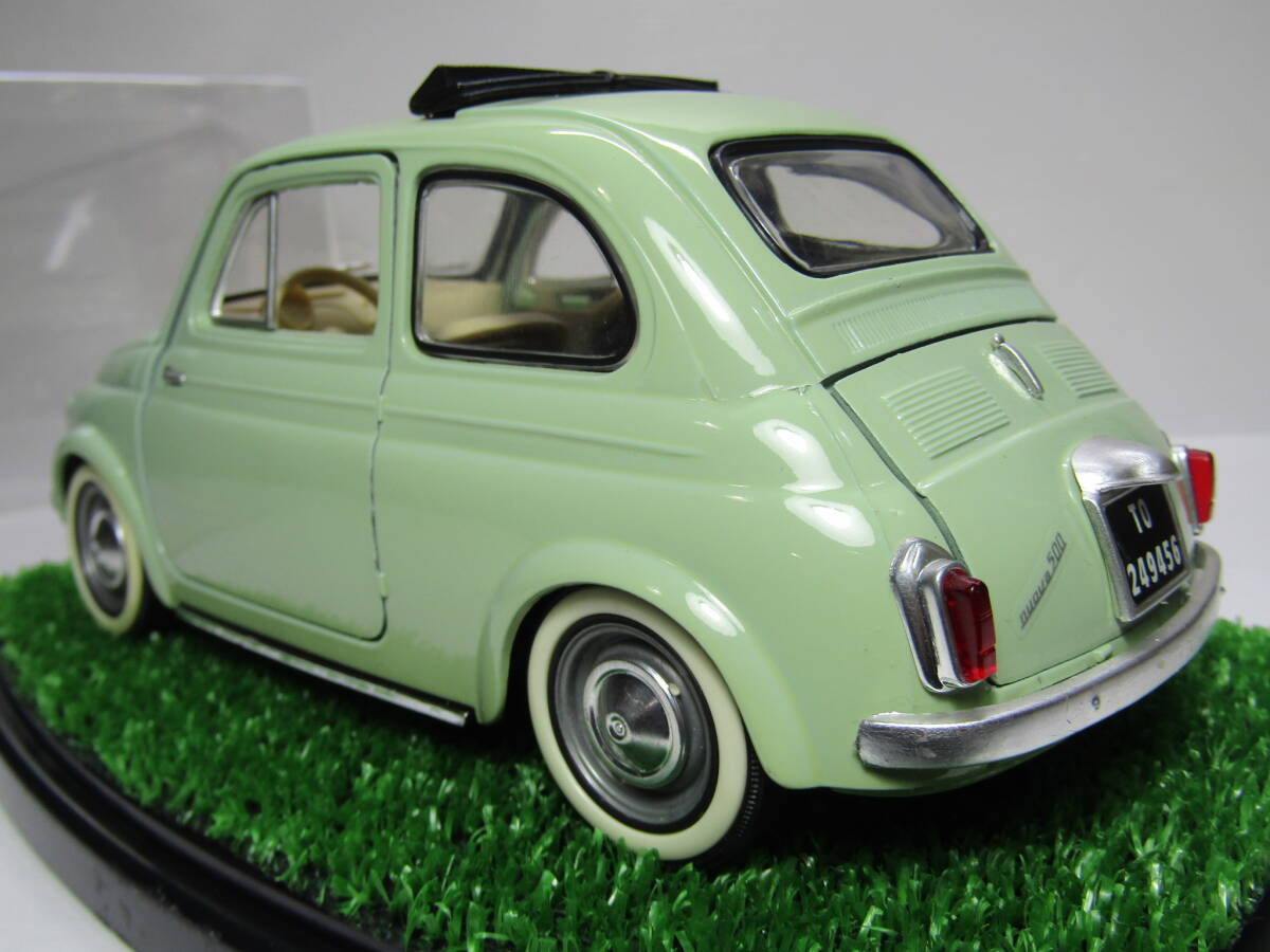 FIAT 500 1/16 フィアット Fiat500 Made in France フランス製当時物 ディスプレイケース付き 美品 フル開閉 500 Fiat 500 1/18とGoodです_画像2