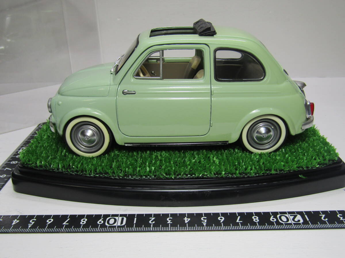 FIAT 500 1/16 フィアット Fiat500 Made in France フランス製当時物 ディスプレイケース付き 美品 フル開閉 500 Fiat 500 1/18とGoodです_画像3