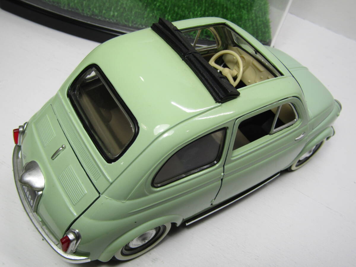 FIAT 500 1/16 フィアット Fiat500 Made in France フランス製当時物 ディスプレイケース付き 美品 フル開閉 500 Fiat 500 1/18とGoodです_画像7