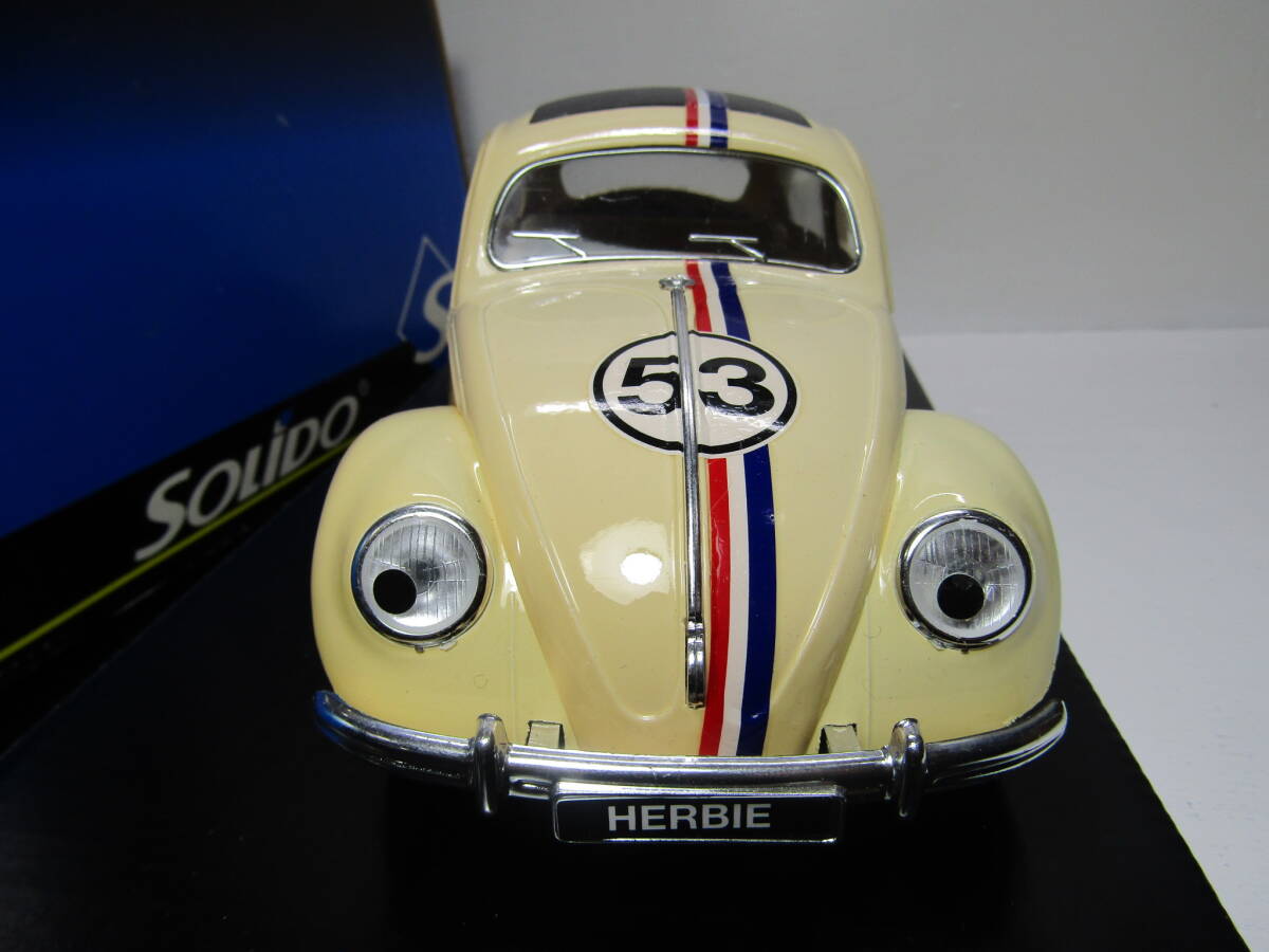 HERBIE is - Be 1963 Volkswagen Beetle 1/18 Made in France France made Monte Carlo large Bakuso THE LOVE BUG Disney FLAT4 Vintage 