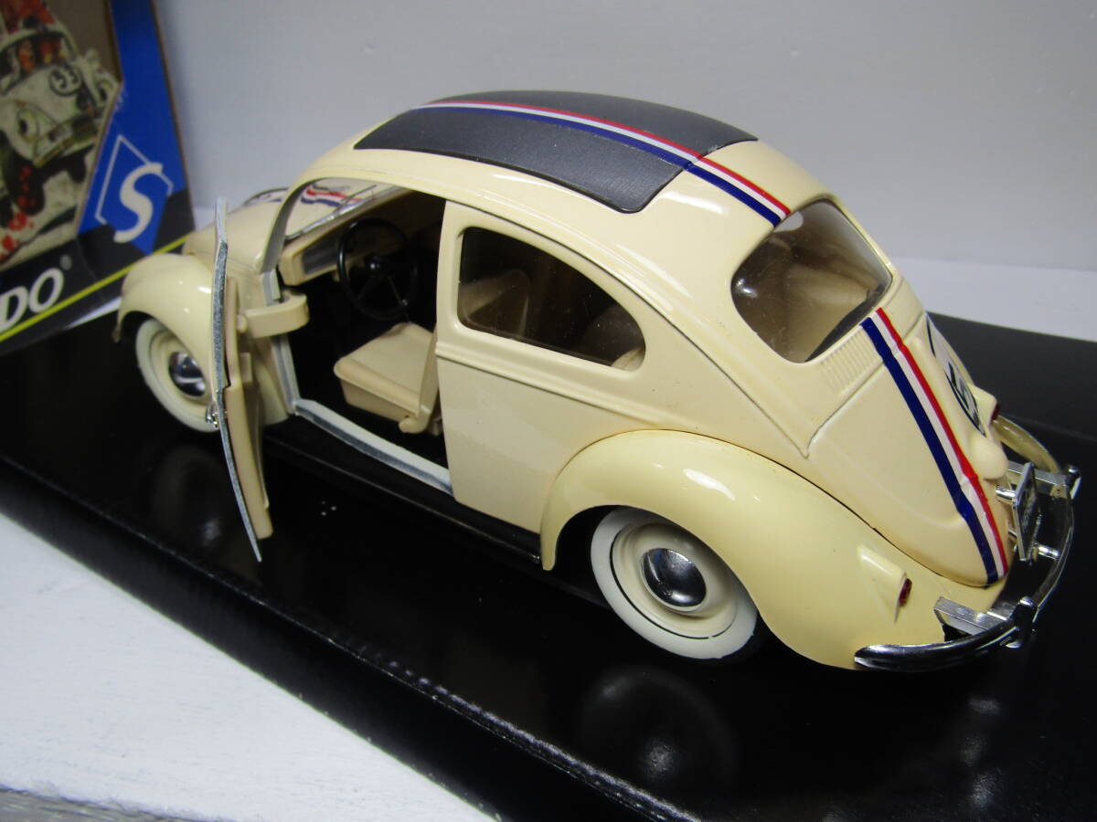 HERBIE is - Be 1963 Volkswagen Beetle 1/18 Made in France France made Monte Carlo large Bakuso THE LOVE BUG Disney FLAT4 Vintage 