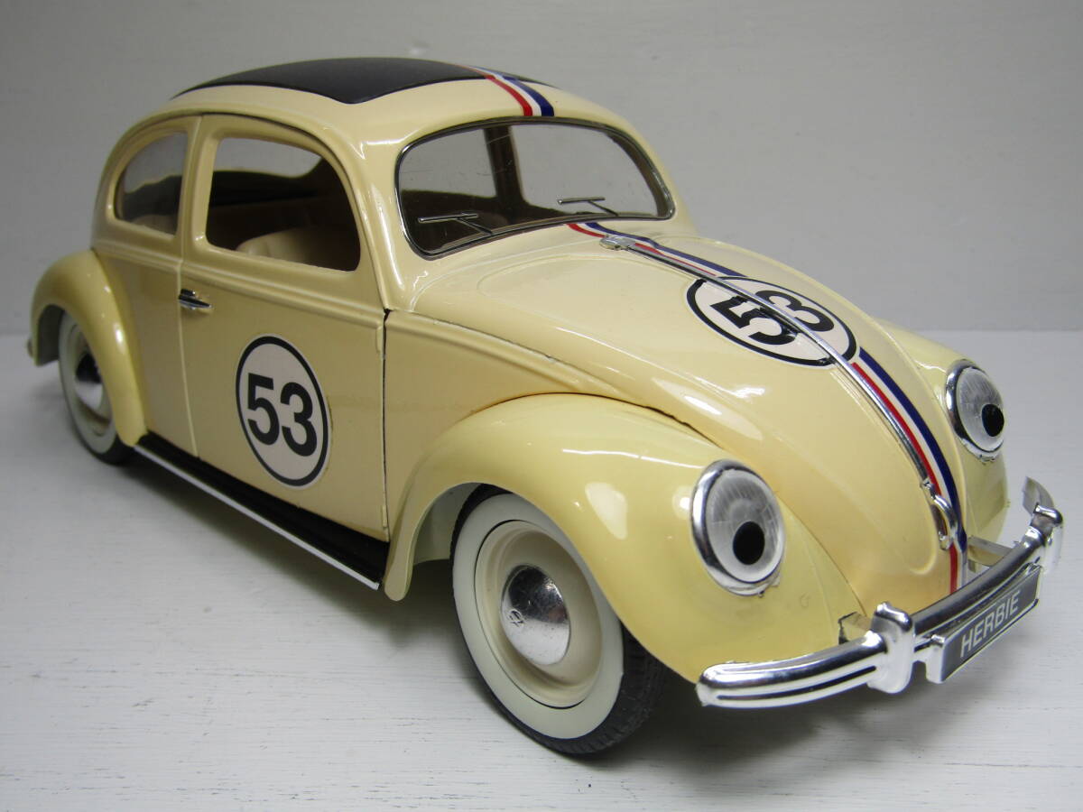 HERBIE is - Be 1963 Volkswagen Beetle 1/18 Made in France France made Monte Carlo large Bakuso THE LOVE BUG Disney FLAT4 Vintage 