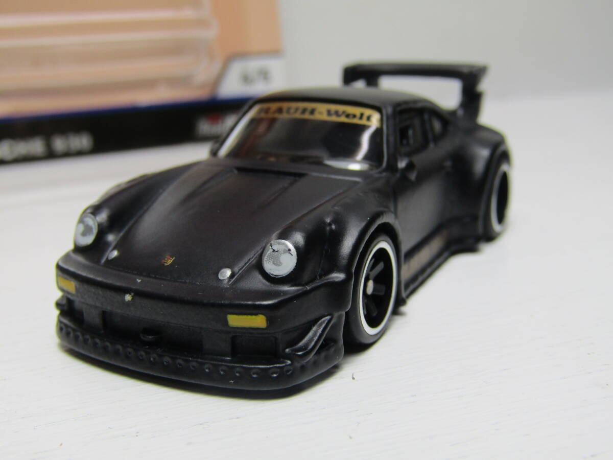 PORSCHE 930 RWB ポルシェ リアルライダー RealRider RAUH Welt BEGRIFF ラウヴェルト べグリフ 1/64 位 SILHDUETTES Car Culture 黒/金の画像1