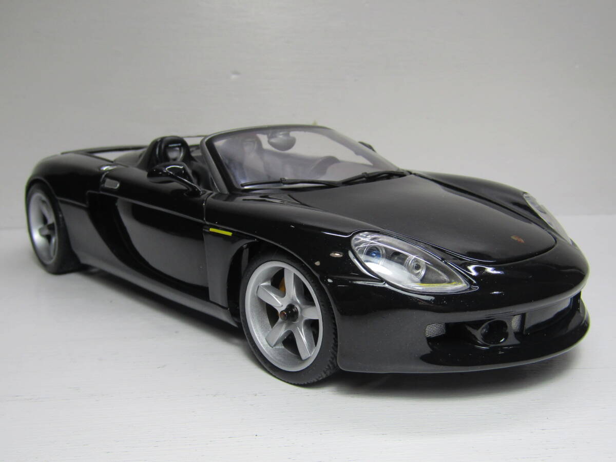 Porsche 1/18 ポルシェ Carrera GT ブラック 黒 カレラ GT スピードスター フェルディナント 911 955 Maisto ライトブレーキ点灯JUNK扱い_画像7