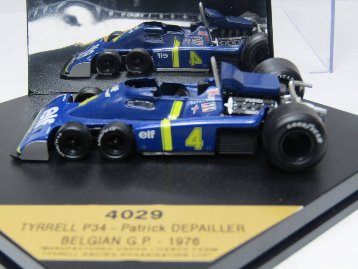 elf 1/43 ティレル フォード P34 #4 ベルギーGP 1976 Tyrrell Ford P.Depailler BELGIANGP タイレル 6輪 FIA F1ジオラマ Quartzo ジャンク_画像3