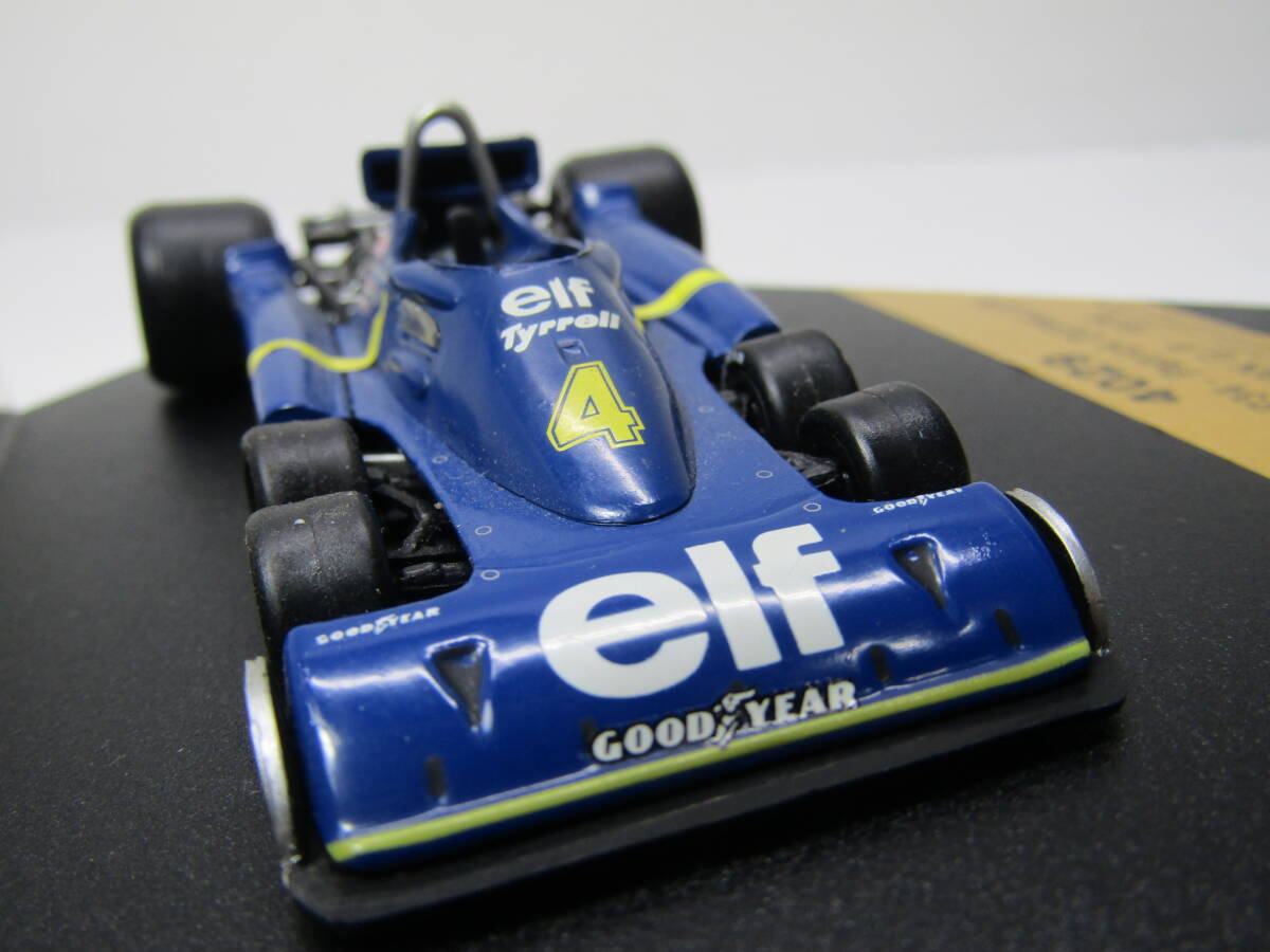 elf 1/43 ティレル フォード P34 #4 ベルギーGP 1976 Tyrrell Ford P.Depailler BELGIANGP タイレル 6輪 FIA F1ジオラマ Quartzo ジャンク_画像7