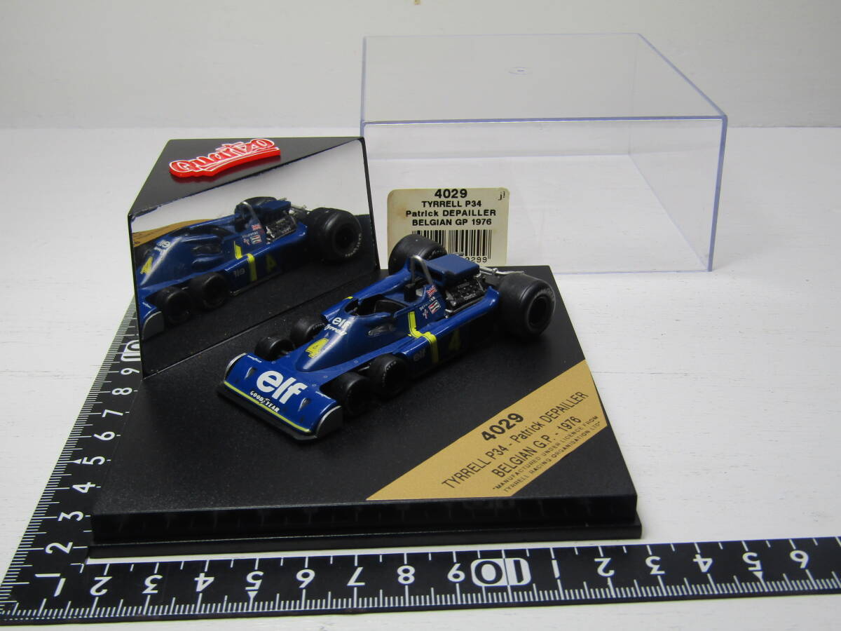 elf 1/43 ティレル フォード P34 #4 ベルギーGP 1976 Tyrrell Ford P.Depailler BELGIANGP タイレル 6輪 FIA F1ジオラマ Quartzo ジャンク_画像9