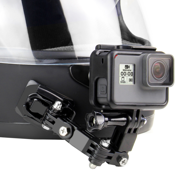 送料込み アクションカメラ GoPro DJI OSMO Action用 ヘルメット マウント 顎 アゴ アクセサリー モトブログの画像1
