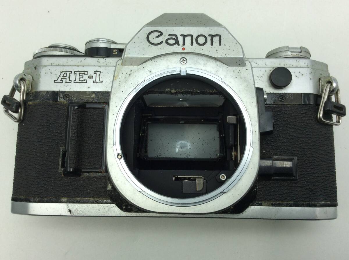 G84◇【動作/精度未確認】CANON キヤノン AE-1 一眼レフ フィルムカメラ FD 50mm 1：1.8 S.C. 現状品 ジャンク品 ◇_ミラーに汚れがございます