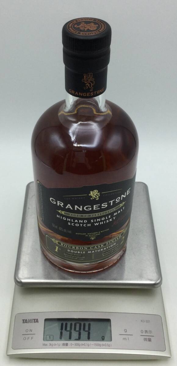 D3◇【未開栓】GRANGESTONE グランジストン シングルモルト バーボンカスクフィニッシュ スコッチウイスキー 750ml 40% 箱付 洋酒 古酒 ◇_画像8