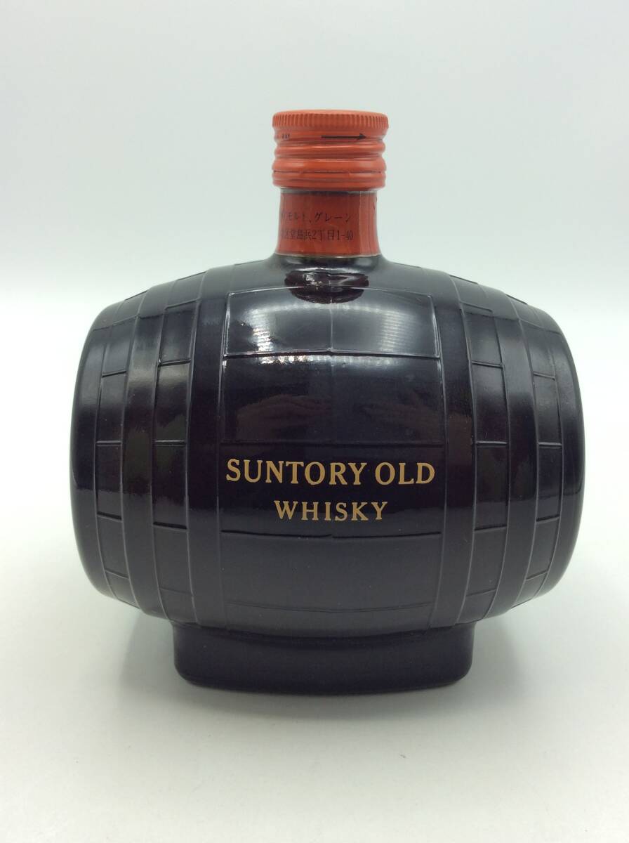 O18◇【東京都内限定発送】未開栓 SUNTORY WHISKY OLD サントリー オールド 樽型ボトル ウイスキー 特級 700ml 43% 古酒 国産 ◇の画像4