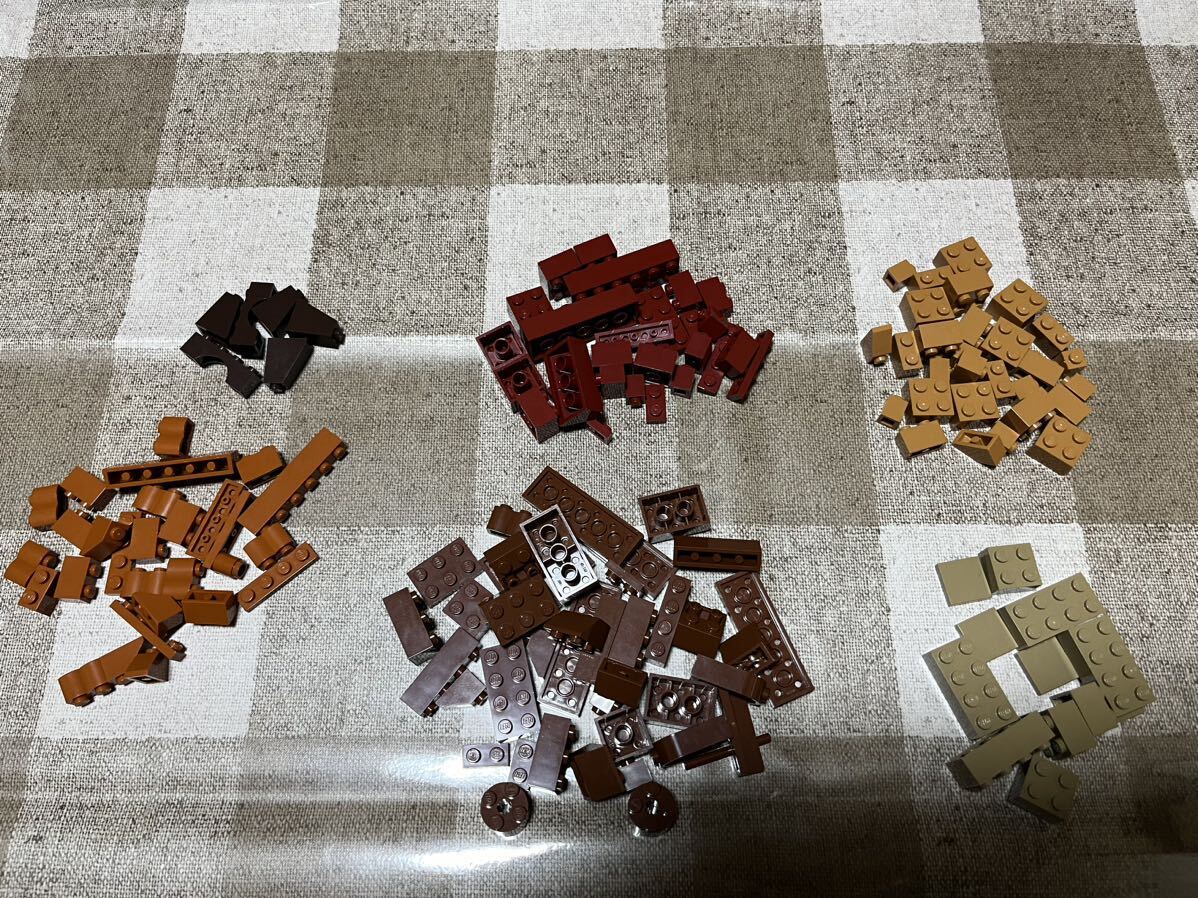 【送料込み】レゴ ブロック アソート計約100g(茶系各種)LEGO パーツの画像1