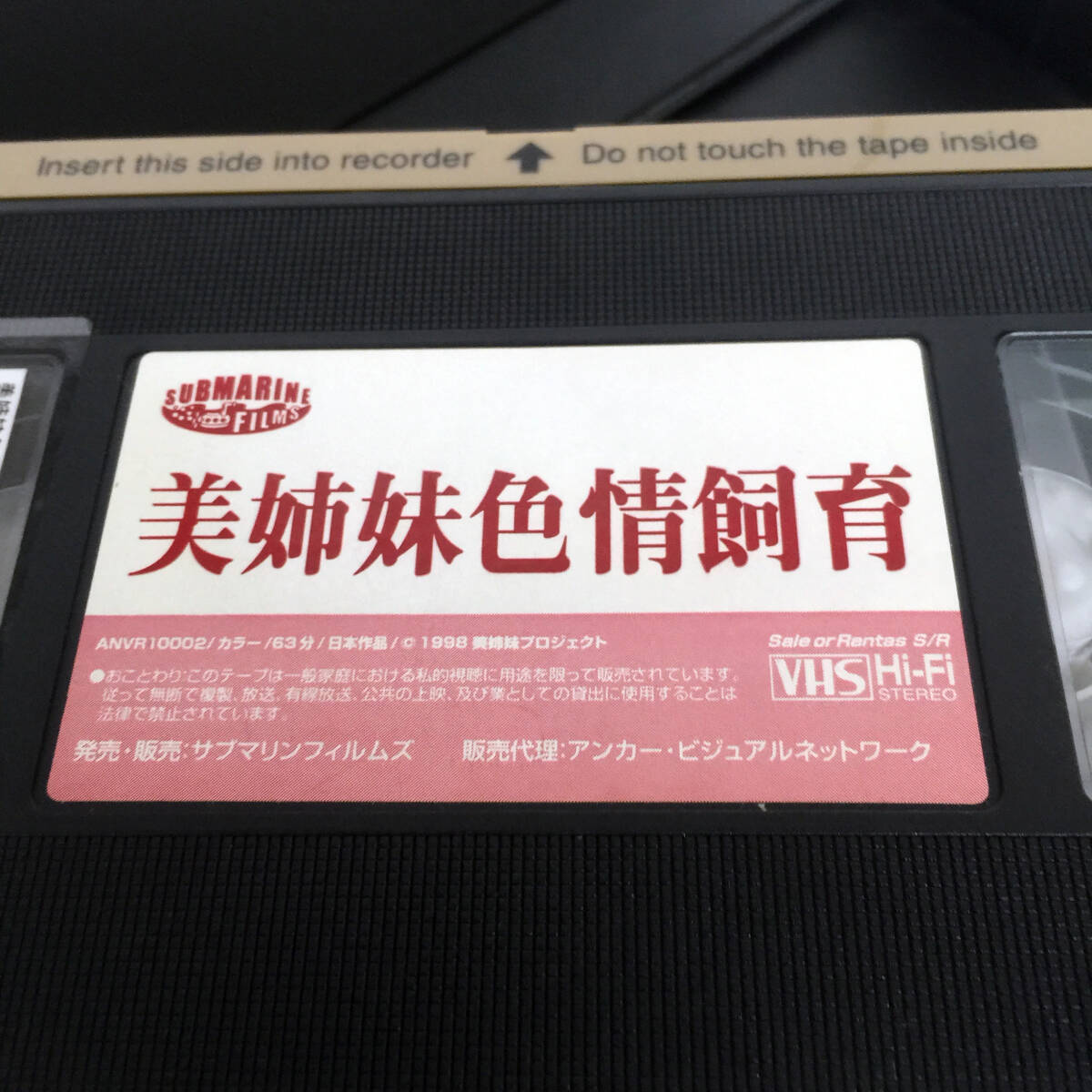 即決 未DVD化作品 レンタル落ち VHSビデオ Vシネマ 美姉妹色情飼育 栗原みなみ あべりえ 長坂しほり 松岡邦彦 サブマリンフィルムズ の画像4