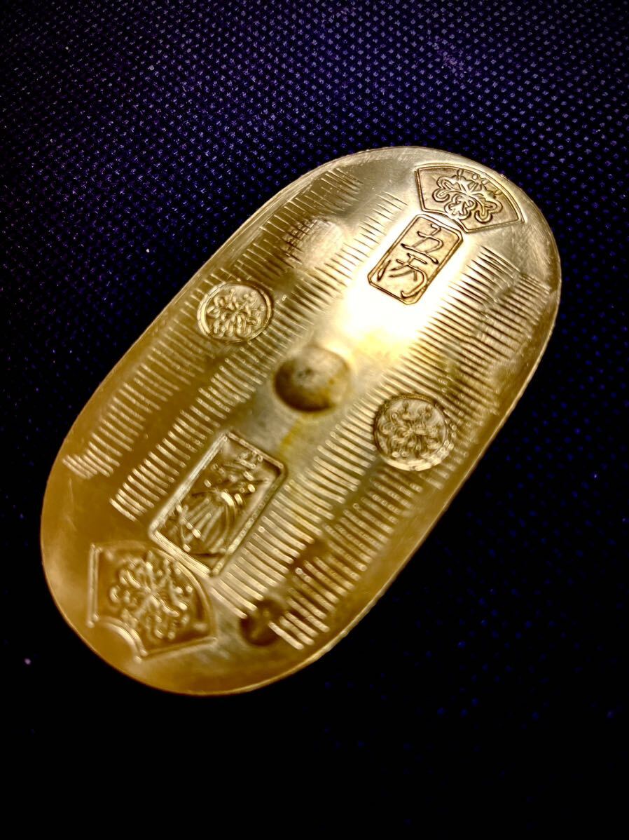 (鑑定書) 天保五両判  重さ約25g  アンティーク コレクション 小判 古銭 大判 古金 貨幣の画像2