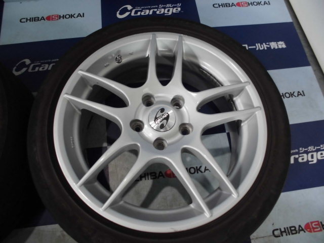 chi137 Speedy 17インチ アルミホイール + ブリヂストン ECOPIA EX20 215/45R17 タイヤ 夏　ノア VOXY セレナ ステップワゴン 等_画像3