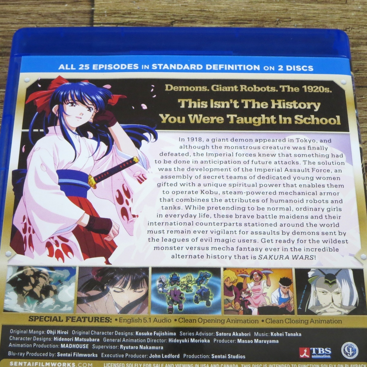 ☆【美品】Sakura Wars サクラ大戦 The Complete TV Series 全25話 北米盤 2Blu-ray ブルーレイ 日本語 英語☆z31833の画像2