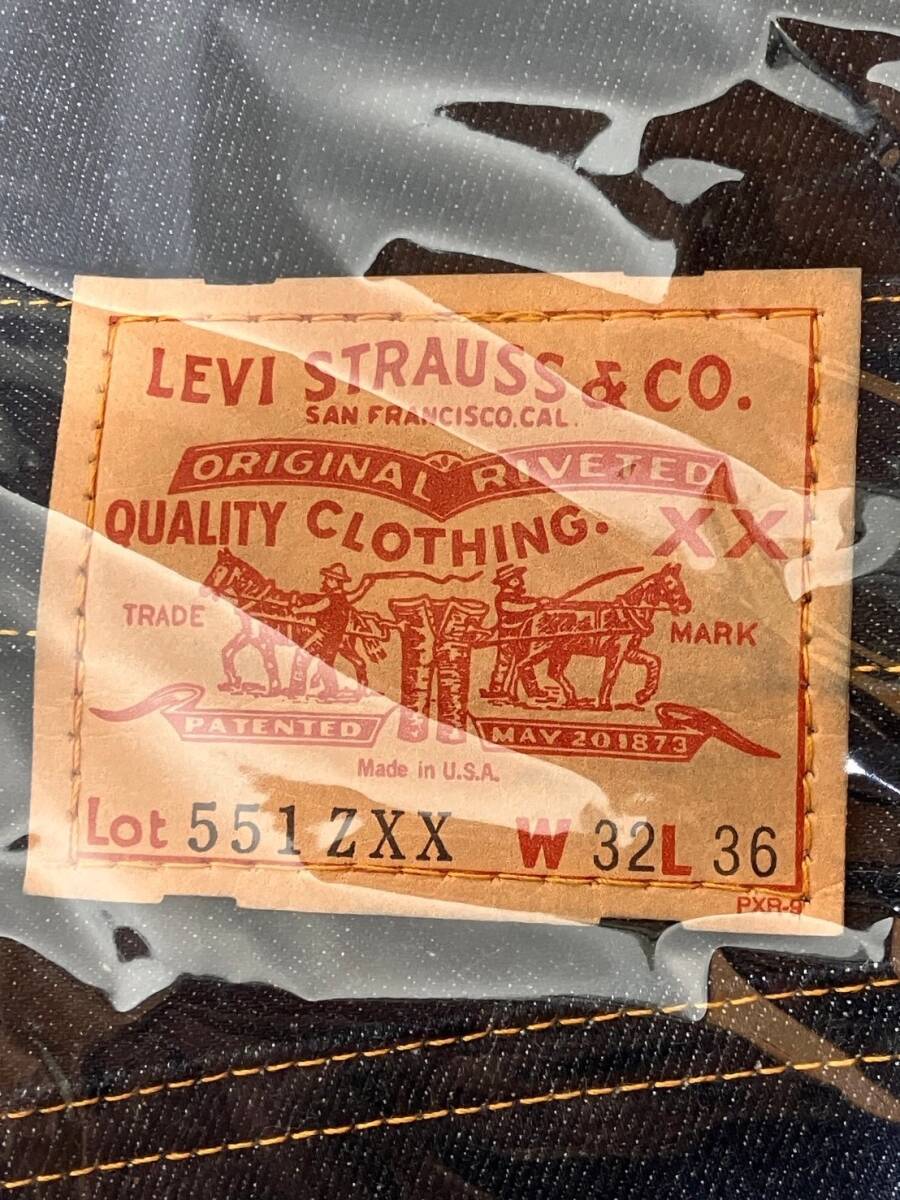 【W32 / L36】 551ZXX バレンシア製 555 リーバイス 防縮加工 デッドストック / Levis 新品 コーンデニム 米国 USA : S 501XX 506XX 507XX