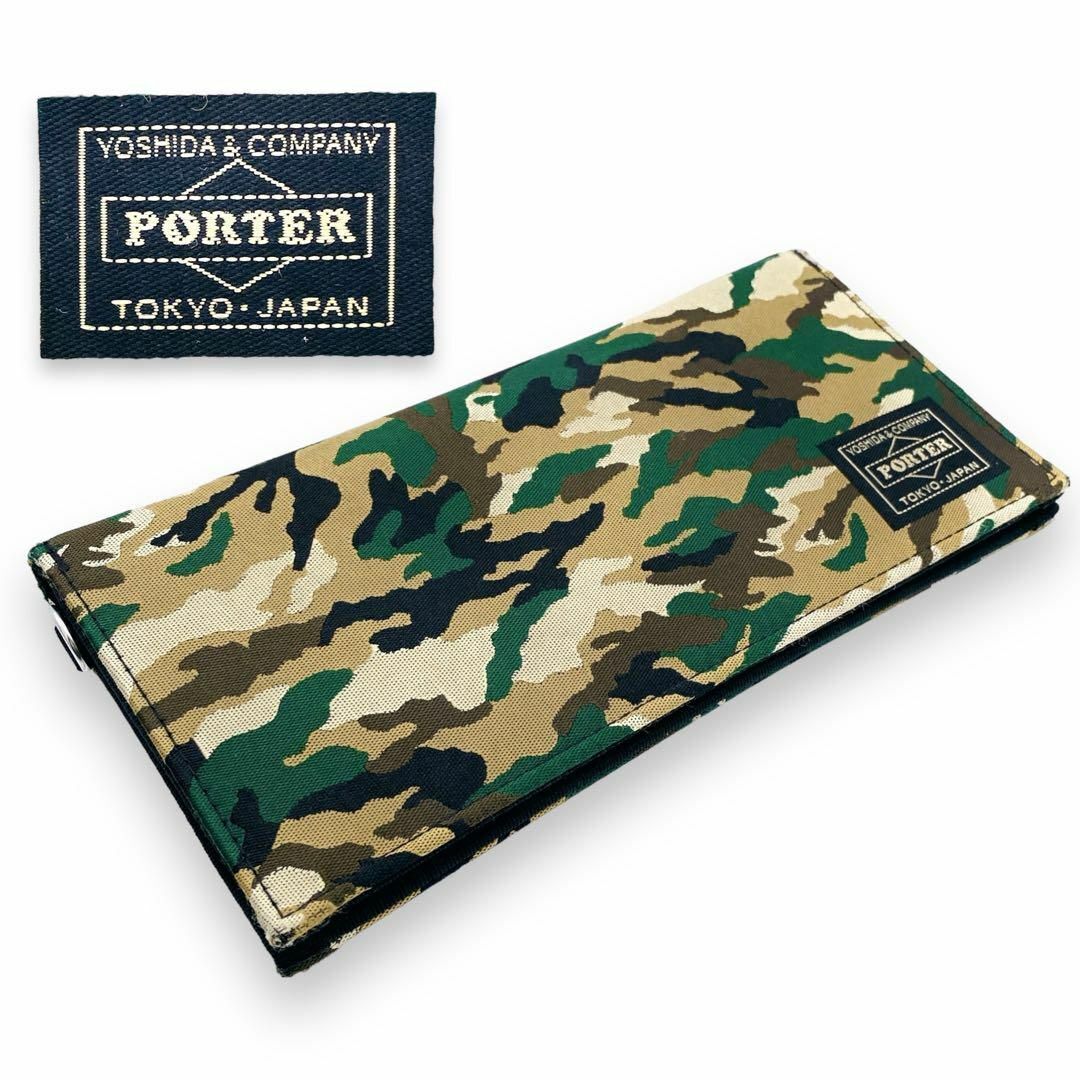 【希少】PORTER GHILLIE LONG WALLET 迷彩 カモフラ ポーター ギリー ロングウォレット 長財布 メンズ レディース ユニセックス 折り財布_画像1