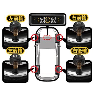 KD-220 カシムラ タイヤ空気圧センサー エアバルブキャップ交換タイプ TPMS KD220_画像5