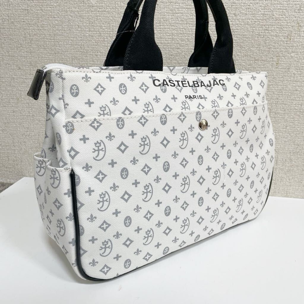 C новый товар Castelbajac большая сумка обычная цена 15,180 иен монограмма колено s белый 038511E