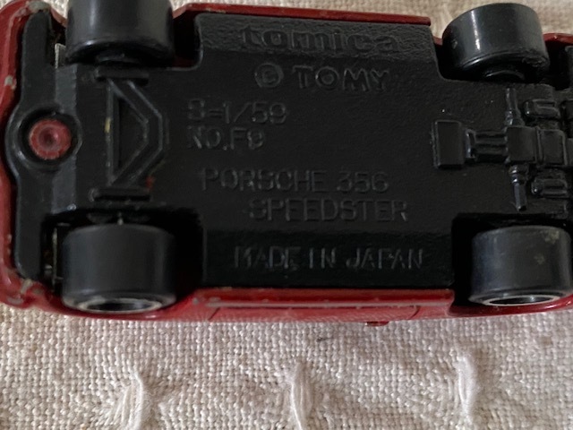 ＠3台すべて日本製 トミカ「フォルクスワーゲン ポルシェ356 パッカードクーペロードスター」 箱無し中古美品 貴重品＠の画像10