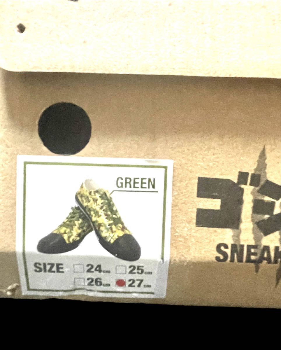 GODZILLA sneaker / ゴジラ迷彩conceptスニーカー　箱付き新品未使用 size 27_画像6