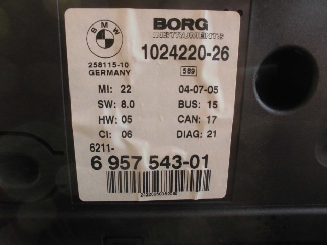 BMW　Z4　E85　　スピードメーター　　　1024220-26_画像10