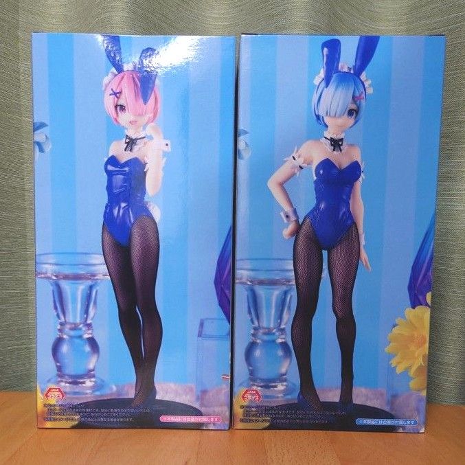 リゼロ  BiCute Bunnies Figure ブルーver. ラム＆レム ２種セット