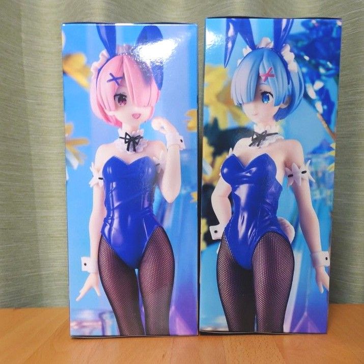 リゼロ  BiCute Bunnies Figure ブルーver. ラム＆レム ２種セット