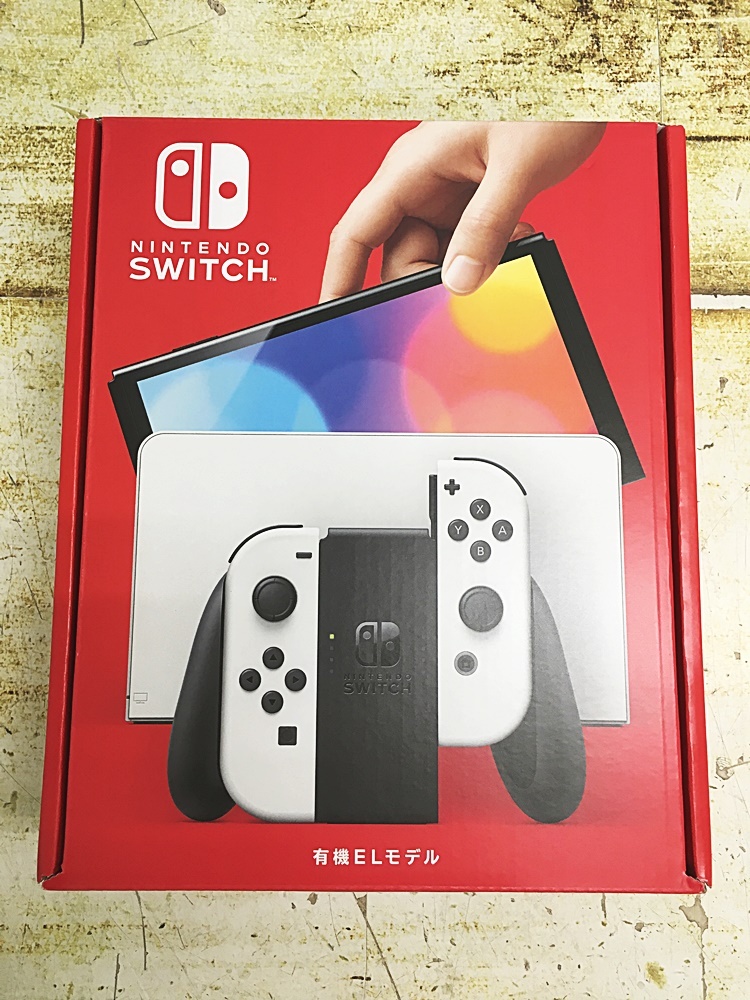 G-64-009 未使用品☆Nintendo Switch ニンテンドー スイッチ 有機ELモデル ホワイト 本体 他店保証印あり　_画像1