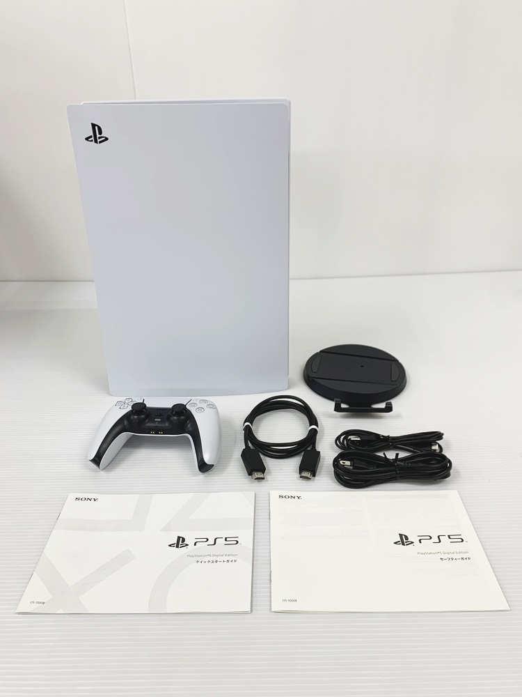 G-64-033 中古☆SONY PS5 デジタルエディション CFI-1000B ディスクドライブ非搭載モデル プレイステーション5 PlayStation5 初期化済み_画像3