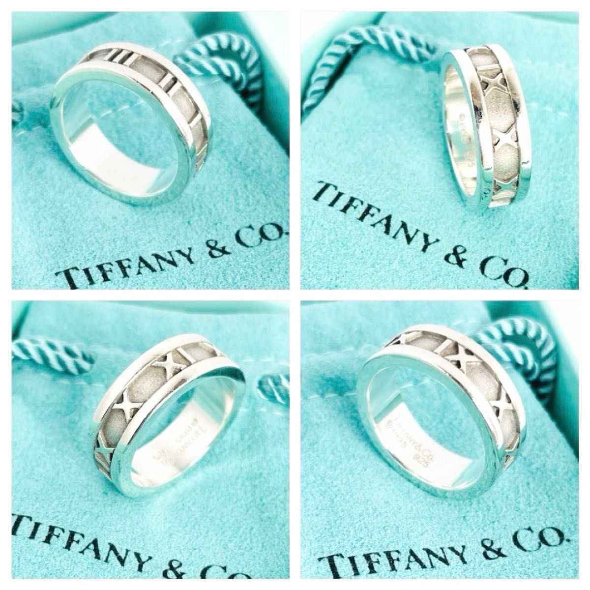 美品☆Tiffany & Co. ティファニー アトラス リング スターリングシルバー 11号 SV925 指輪 アクセサリー