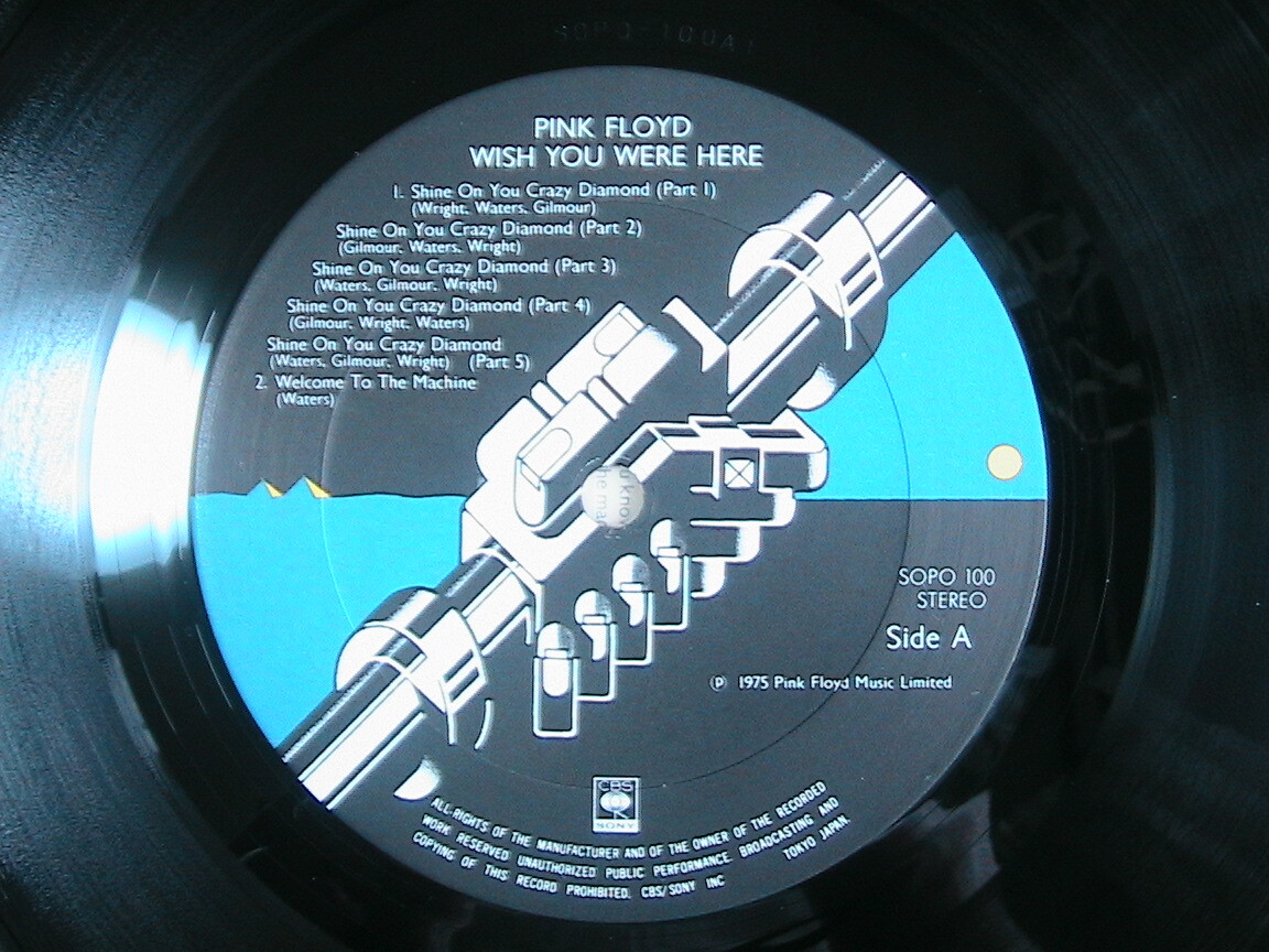  pink * floyd /.( you . here ......) PINK FLOYD/WISH YOU WERE HERE ( domestic record 1LP)SOPO100 1975 year 