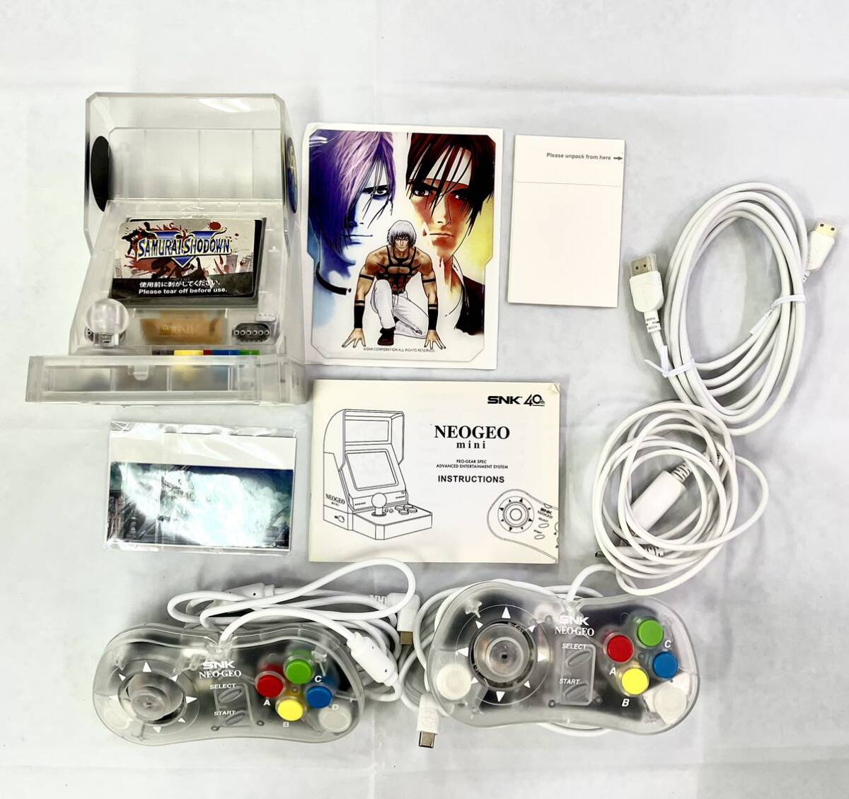 【中古】NEOGEO mini サムライスピリッツ限定版　覇王丸　ネオジオミニ　SNK HAOHMARU ゲーム機　本体　動作確認済み_画像4