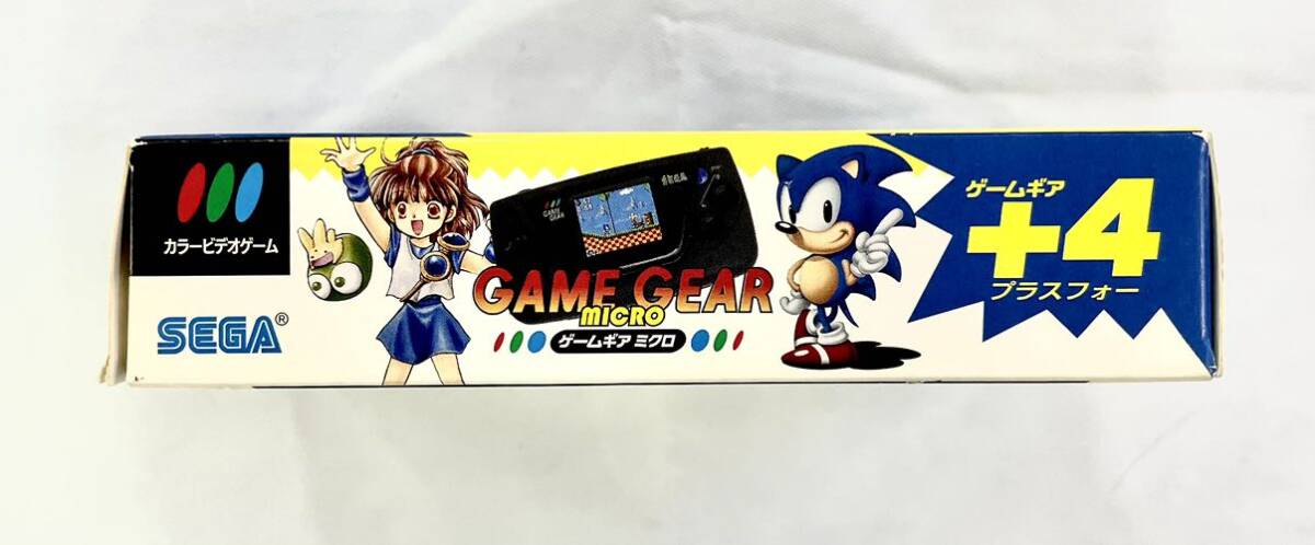 [ used ]SEGA GAME GEAR micro Game Gear micro +4 black Sonic The Hedgehog / Royal Stone /.... through / out Ran box opinion attaching 