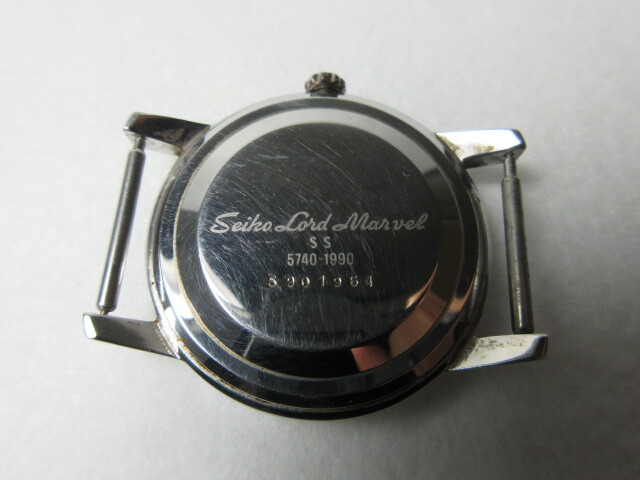 中古 稼働品 SEIKO セイコー ロードマーベル 5740-1990 23石 手巻き/自動巻き/メンズ/腕時計/当時物/現状保管品の画像6