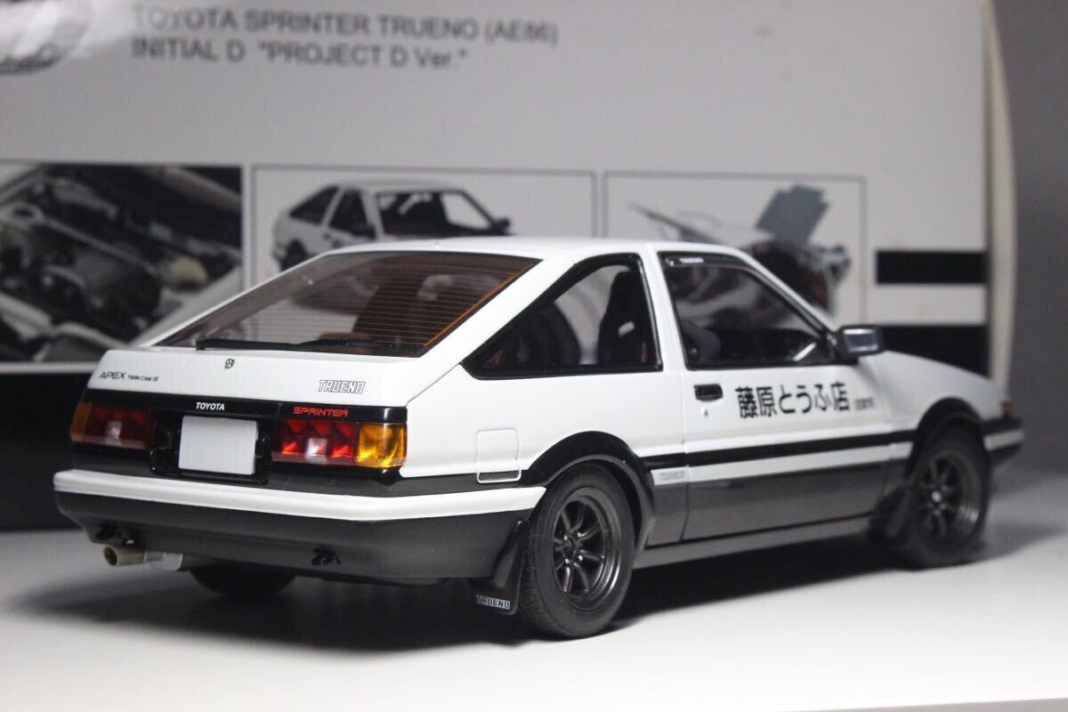 1/18 AUTOart Toyota Trueno AE86 Initial D PROJECT D Ver 78797 トヨタ 86 トレノ イニシャルD プロジェクトD 頭文字D オートアート Aa_画像2