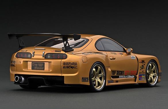 IG2485 1/18 TOP SECRET GT300 Supra Gold トップシークレット トヨタ 80 スープラ イグニッションモデル ニッサン Ignition modelの画像2