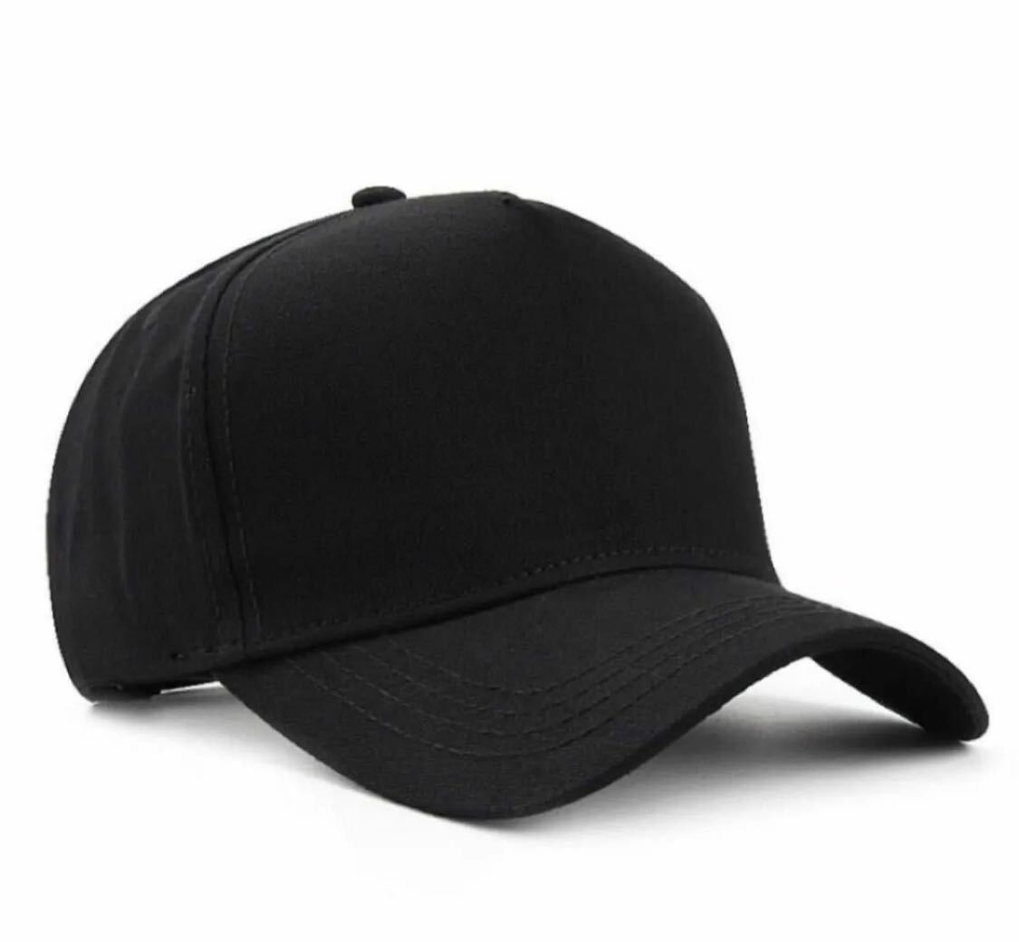 キャップ　ブラック　シンプル　大きめ　黒　シンプル　無地　メンズライク　韓国　帽子　ユニセックス　ハット　ワンポイント 男女兼用_画像3